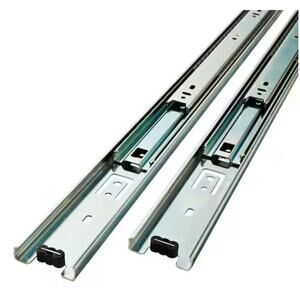 1 Pair 18 in. Full Extension Side Mount Ball Bearing Drawer Slide Set